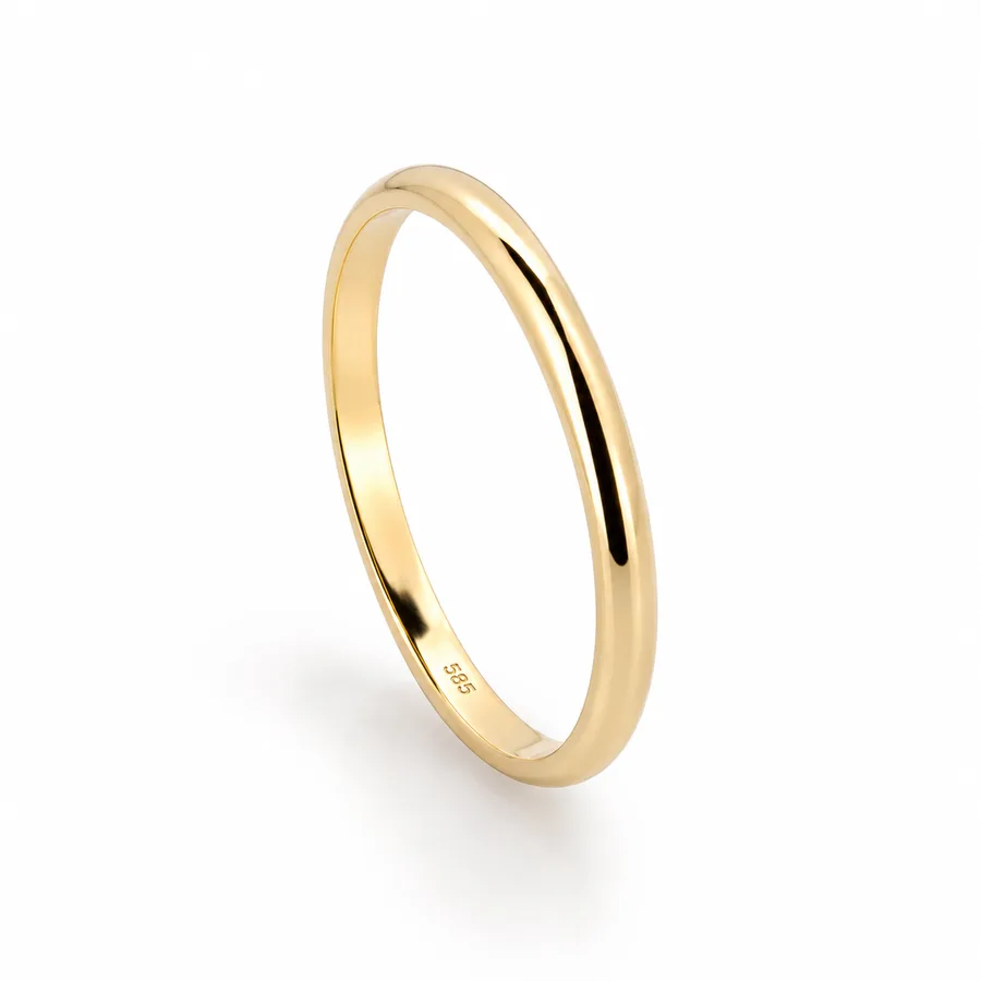 טבעת נישואין זהב - WEDDING 2.00mm
