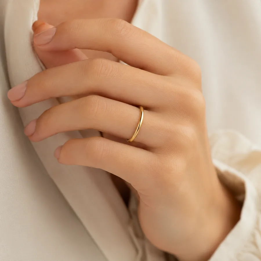 טבעת נישואין זהב - WEDDING 2.00mm