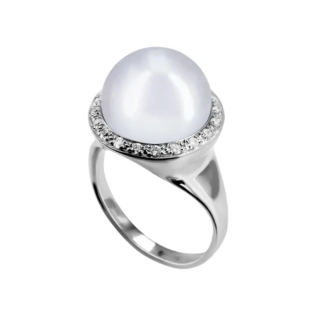 טבעת כסף עם פנינה Rosalie