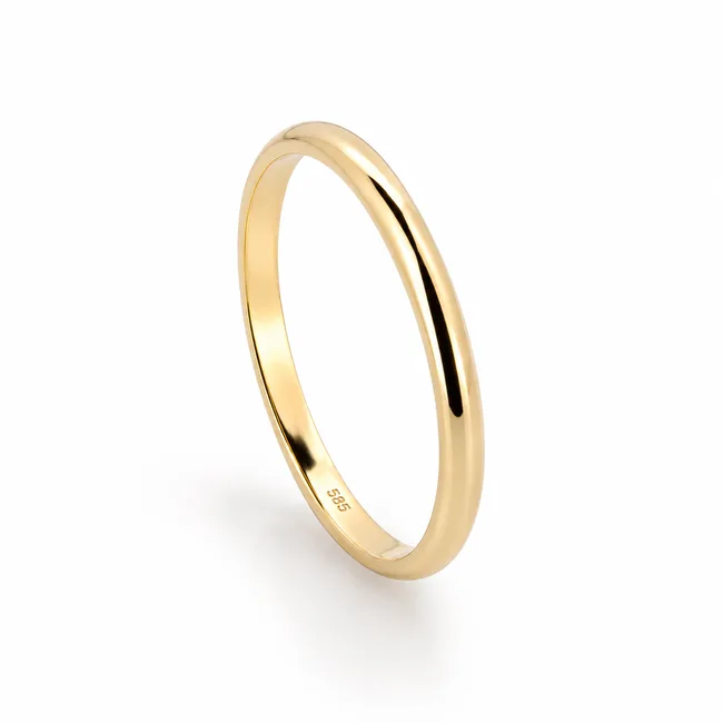 טבעת נישואין זהב - WEDDING 2.00mm